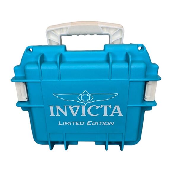 Invicta Limited Edition Aqua Blue Empty Hard Watch Dive Case Only - Picture 1 of 16